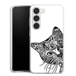 Coque Samsung S23 Chat Azteque, Collection Animaux Artistique