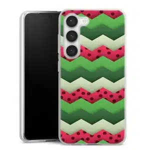 Coque Samsung S23 Chevrons Pasteque , Collection Abstrait