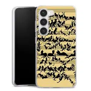 Coque Samsung S23 Clef musicale, Collection Animaux musique