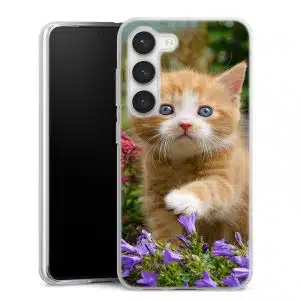 Coque Samsung S23 Chute Ginger, Collection Animaux Chatons