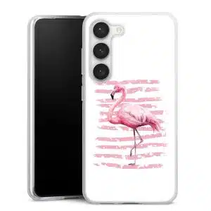 Coque Samsung S23 Flamant Rose, Collection Animaux