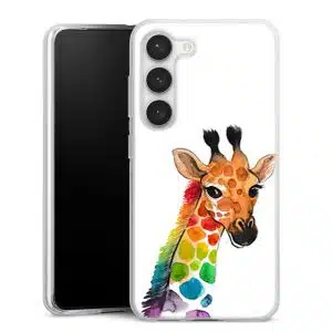 Coque Samsung S23 Giraf Multicolore, Collection Animaux
