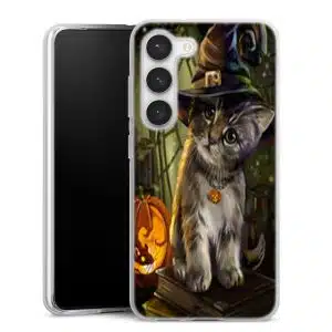 Coque Samsung S23 Halloween, Collection Animaux Chat
