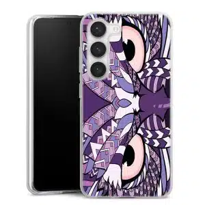 Coque Samsung S23 Hibou Violet, Collection Animaux