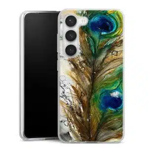 Coque Samsung S23 Plume de Paon, Collection Animaux