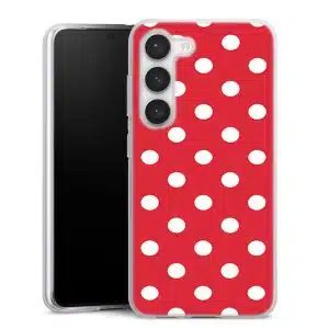 Coque Samsung S23 Pois Rouge , Collection Abstrait