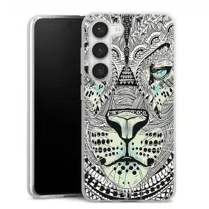 Coque Samsung Galaxy S23 Tigre Azteque, Collection Animaux Tribal
