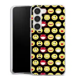 Coque Samsung S23 Funny Smileys , Collection Abstrait