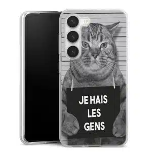 Coque Samsung S23 Chat en Prison, Collection Animaux