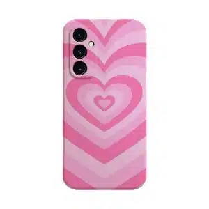 Coque Samsung a05s pour les Filles coeur rose spirale
