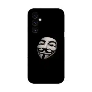 Coque Samsung a05s Silicone Funny Anonymous noire