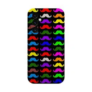 Coque Samsung a05s Silicone Funny Moustaches multicouleurs