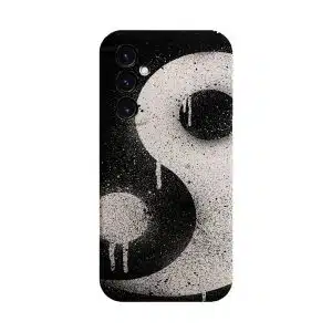 Coque Samsung a05s Silicone Funny Ying et Yang noir et blanc