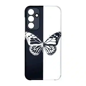 coque telephone design Papillon Noir et Blanc pour Samsung A15
