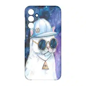 coque telephone design Chat Hipster pour Samsung A15