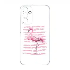 coque telephone design animal pour Samsung A15 flamant rose