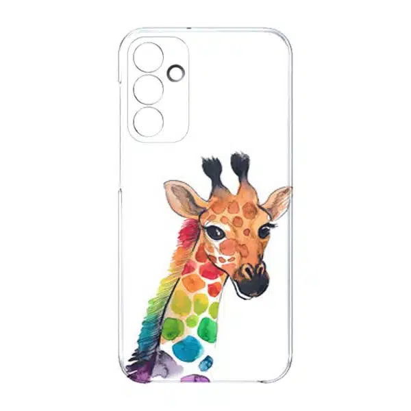 coque telephone design animal pour Samsung A15 multicolors girafe