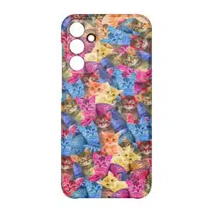coque telephone design animal pour Samsung A15 chat haribo bonbons