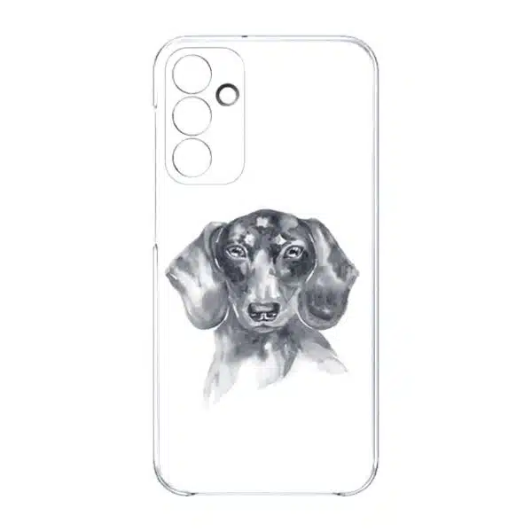 coque telephone design animal pour Samsung A15 Tekel noir et Blanc
