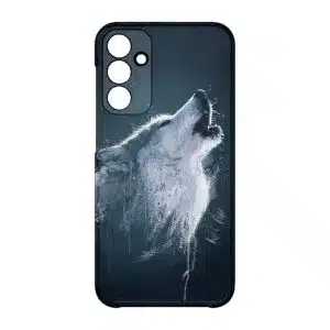 coque telephone design animal pour Samsung A15 loup hurlant