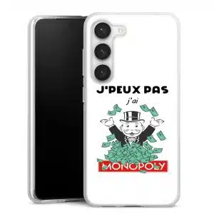 Coque Samsung s23 je peux pas j'ai monopoly