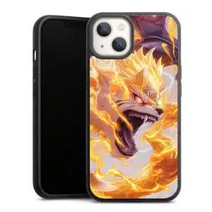 Coque téléphone iPhone, Samsung, Oppo, Xiaomi Naruto et Kurama fusionnes